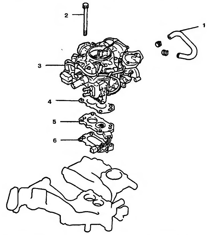 Электронный карбюратор — описание конструкции (Мицубиси Кольт 5, 1995 .