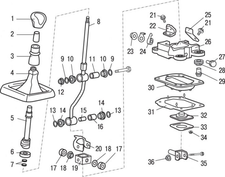 Как снять рычаг коробки передач Disassembly and assembly of the gear lever (Mitsubishi Carisma, 1995-2004) - "Me
