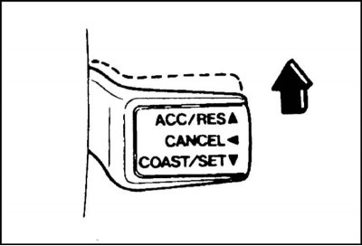 Разгоните автомобиль до требуемой крейсерской скорости, значение которой не должно быть меньше 40…