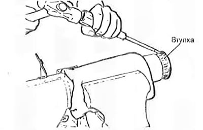 14.19. Для облегчения снятия постучите по периметру наружного ребра втулки