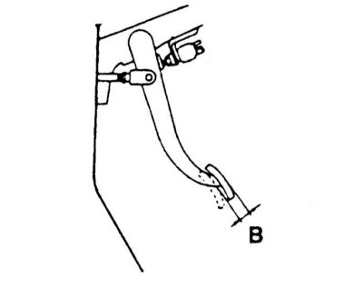 1. При заглушенном двигателе несколько раз выжмите педаль ножного тормоза с целью сброса…