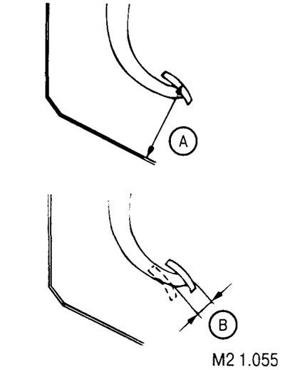 Высота педали (расстояние А) должна быть в пределах 183,5-186,5 мм для автомобилей с рулевым…