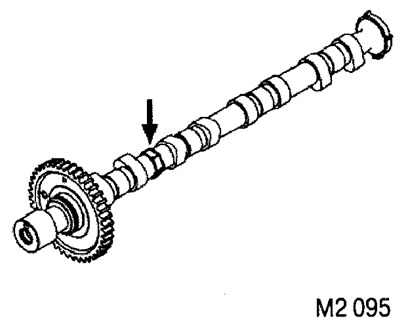 1. При установке шестерни удерживайте распределительный вал ключом за шестигранник.