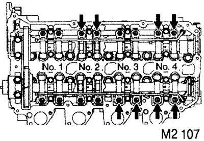 Второе измерение и регулировка зазоров производятся при повороте коленчатого вала на 360°, при этом…