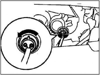 Как поменять лампочку в фаре аутлендер Replacement of lamps in headlights and lanterns (Mitsubishi Outlander 1, 2003-20