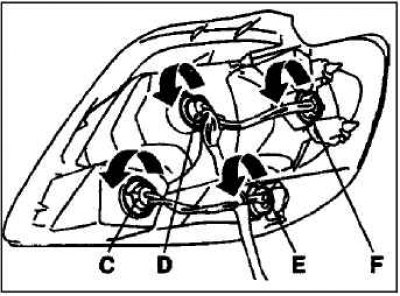 Как поменять задние лампочки митсубиси Replacement of lamps in headlights and lanterns (Mitsubishi Outlander 1, 2003-20