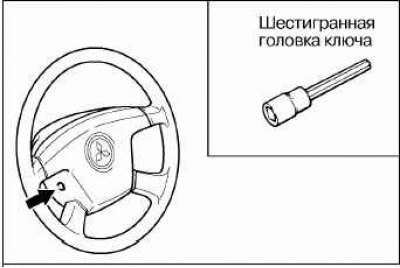Снятие и установка рулевого колеса (Мицубиси Аутлендер 1, 2003-2008 ...