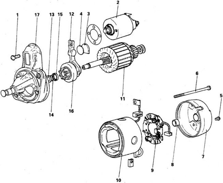 Как снять стартер митсубиси паджеро Starter - removal and installation (Mitsubishi Pajero 1 and 2, 1982-1999) - "Eng