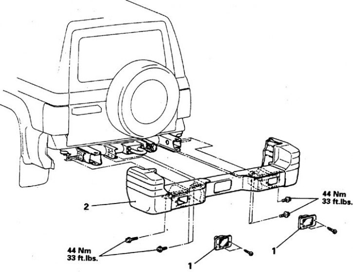Как снять передний бампер паджеро 2 Bumpers - removal and installation (Mitsubishi Pajero 1 and 2, 1982-1999) - "Ext